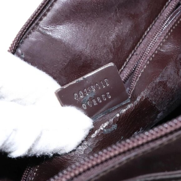 GUCCI Shoulder Bag Nylon Brown Silver 001 3017 Auth 135184 - Picture 13 of 16
